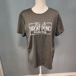 Amazon Essentials Novelty"It's a Throat Punch Kind Of Day" Flowy Lightweight Top